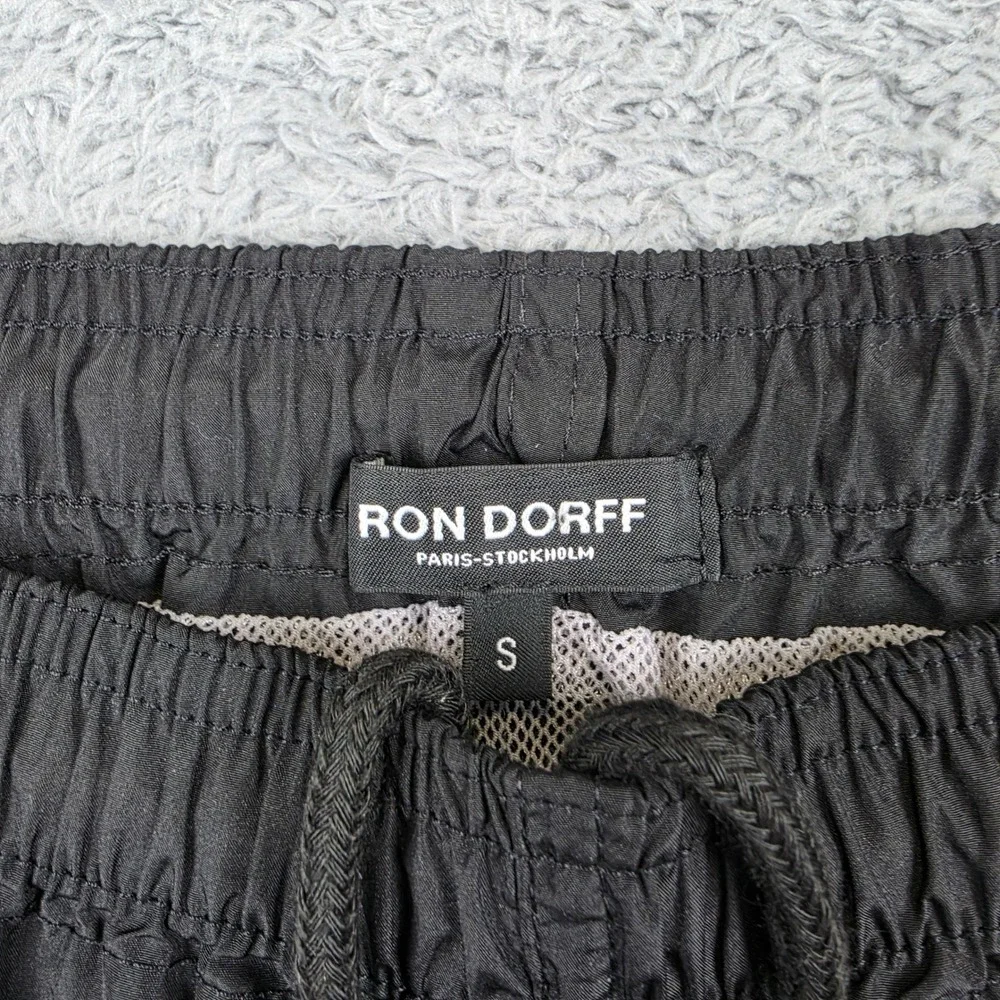 Ron Dorff Swim Shorts Mens S Black Recycled Polyester Drawstring Mesh Liner 3